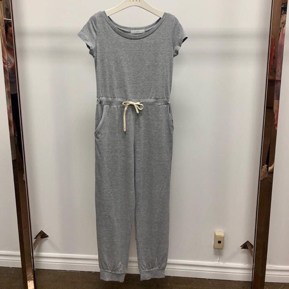 Grey Viscose Romper.
